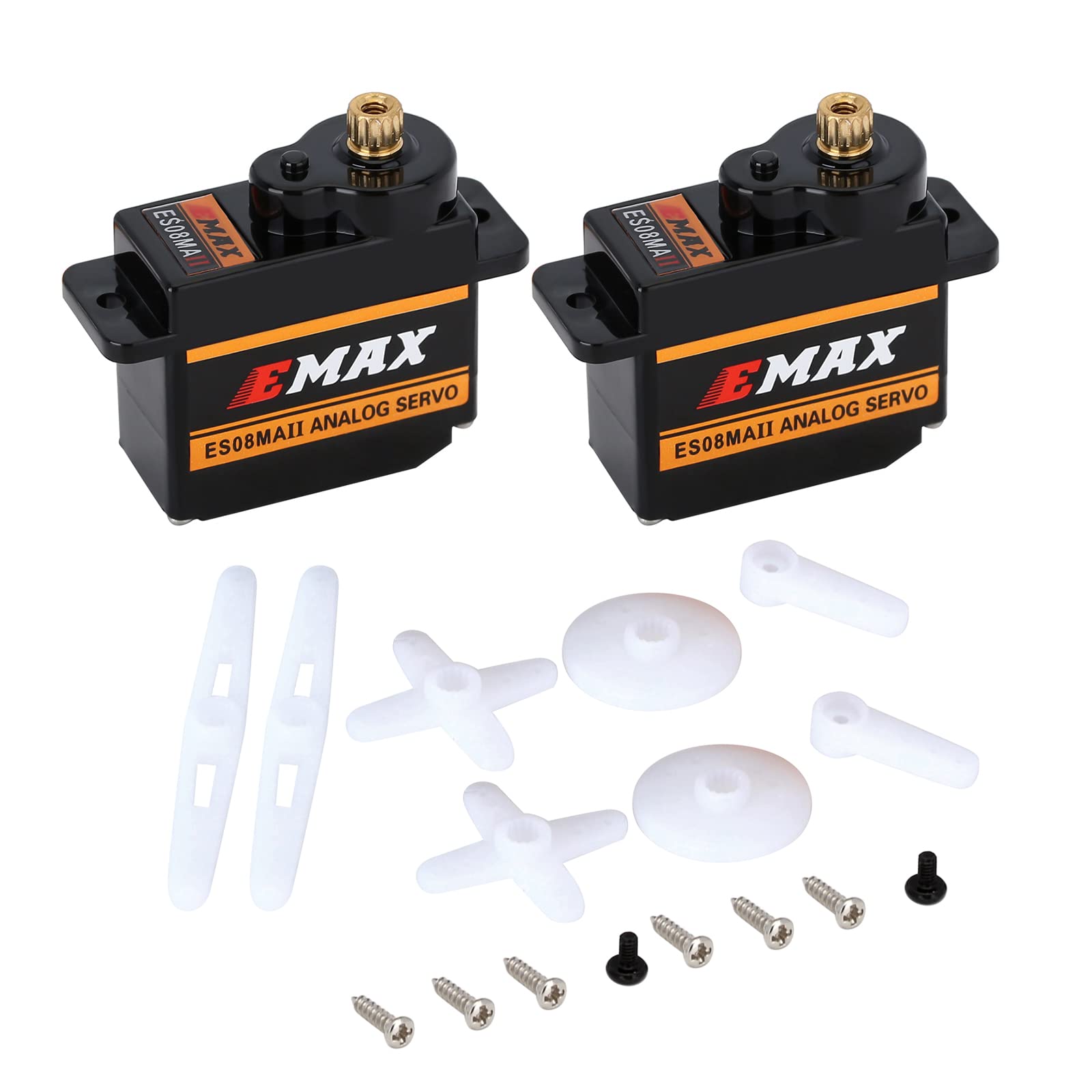Amazon.com: INJORA 2PCS 12g Analog Emax ES08MAII Servo for AX24 1